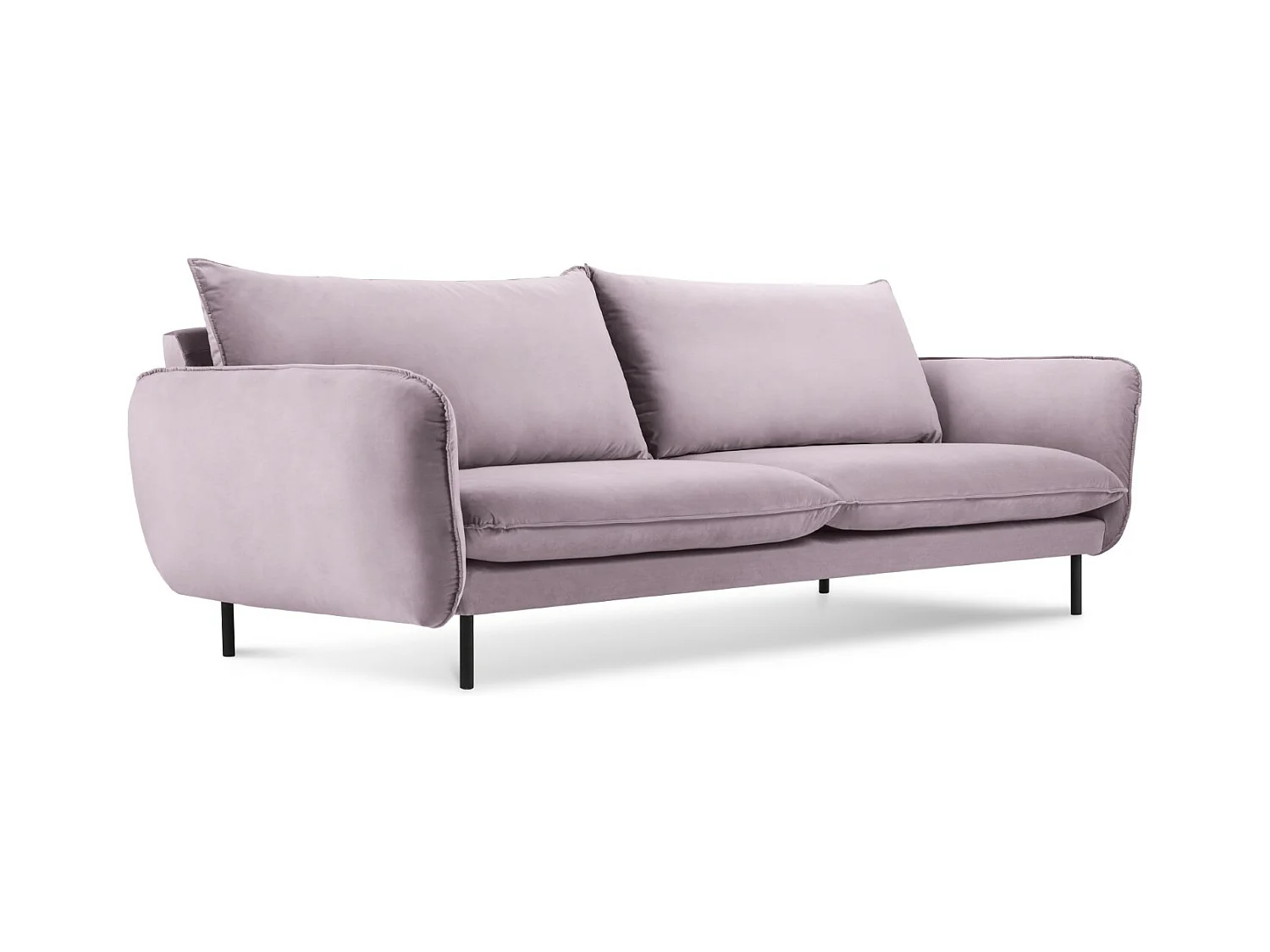 Cosmopolitan Design - Canapé "Vienna" 3 places en velours lavande - 200x92x95cm