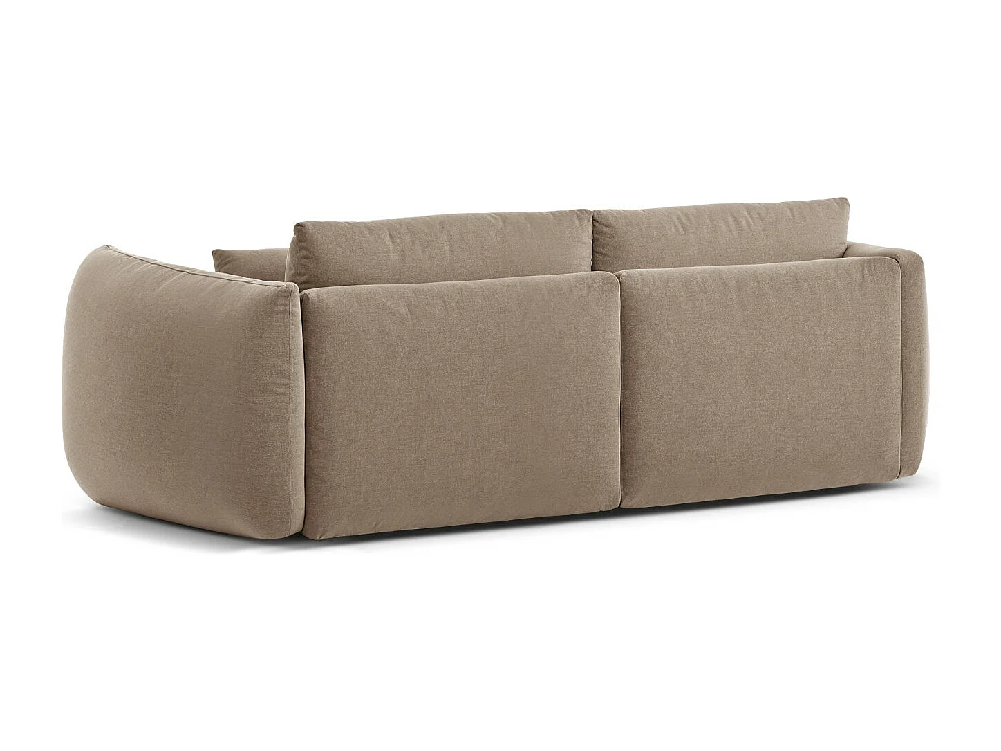 CXL by Christian Lacroix - Sofá modular "Maurie" 3 lugares em tecido chenille areia - 224x107x90cm