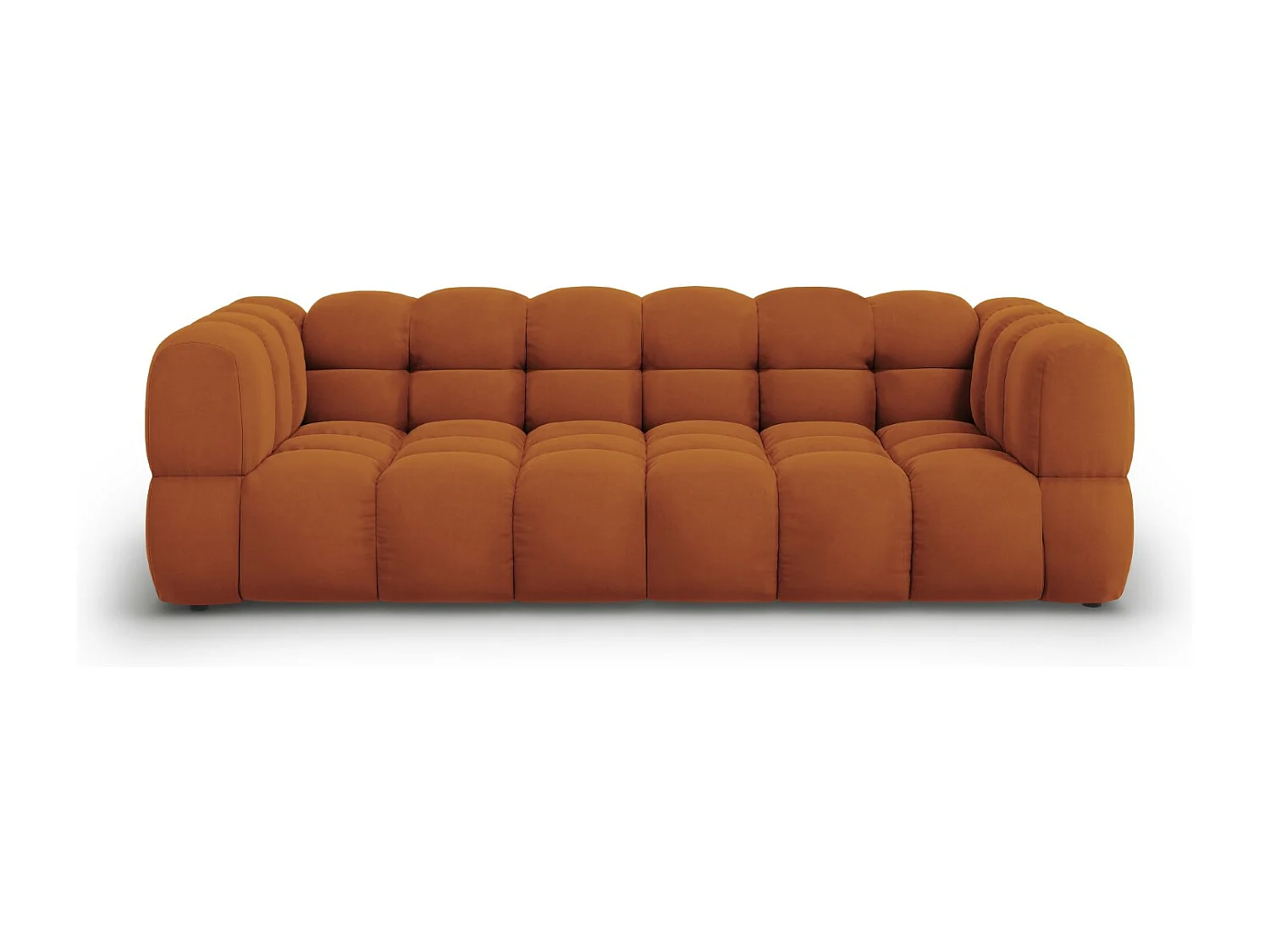 Cosmopolitan Design - Sofá modular "Sky" 4 lugares em veludo terracota - 244x102x75cm