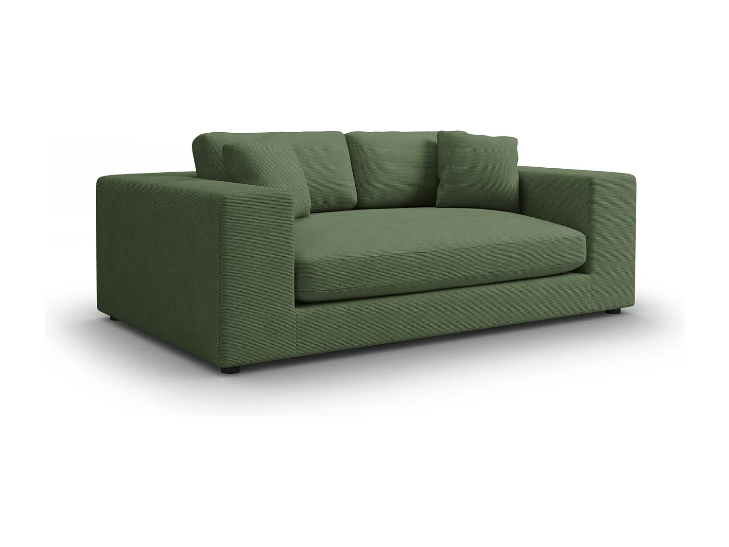 CXL by Christian Lacroix - Bank "Tendance" 3 zitplaatsen, Ribfluwelen, Groente - 220x122x72cm