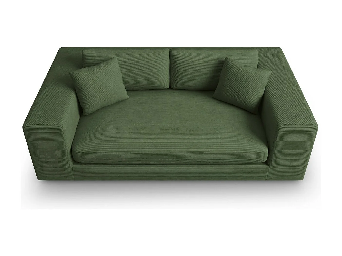 CXL by Christian Lacroix - Bank "Tendance" 3 zitplaatsen, Ribfluwelen, Groente - 220x122x72cm