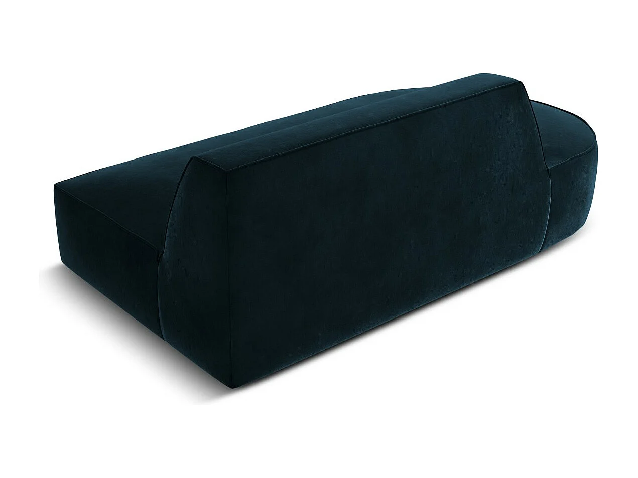 CXL by Christian Lacroix - Canapé modulable gauche "Charles" 2 places en velours pétrole profond - 181x93x69cm