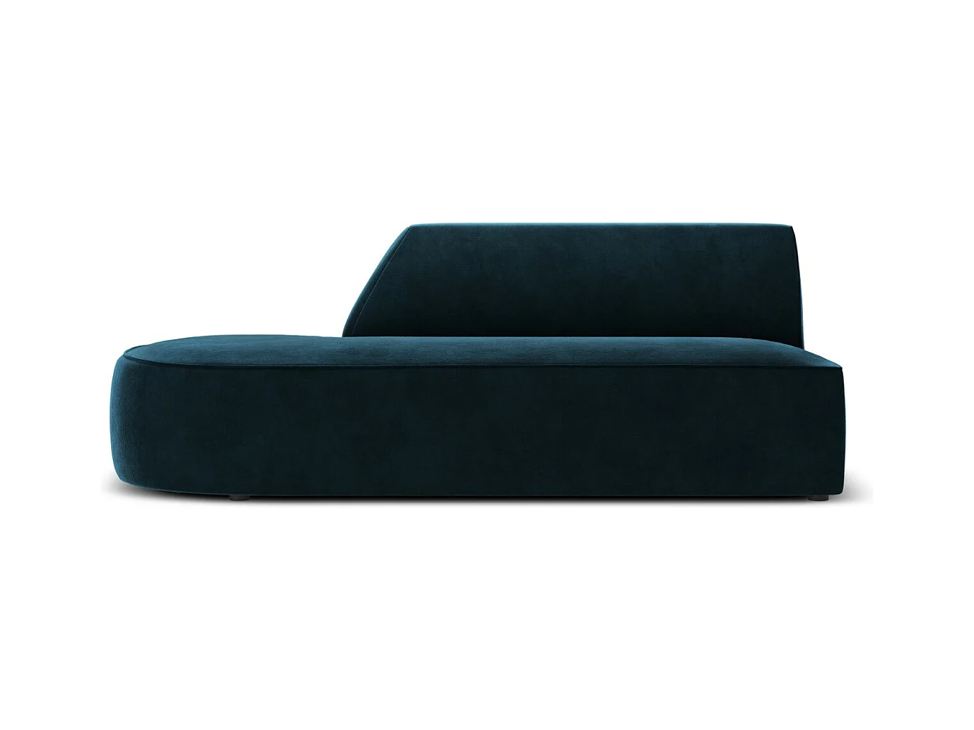 CXL by Christian Lacroix - Linker modulaire bank "Charles" 2 zitplaatsen, Flueel, Diepe olie - 181x93x69cm
