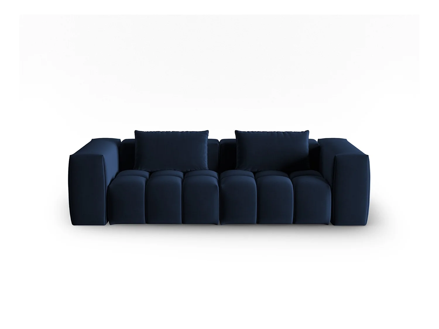 CXL by Christian Lacroix - Modulaire bank "Lorella" 3 zitplaatsen, Flueel, Koningsblauw - 230x85x70cm