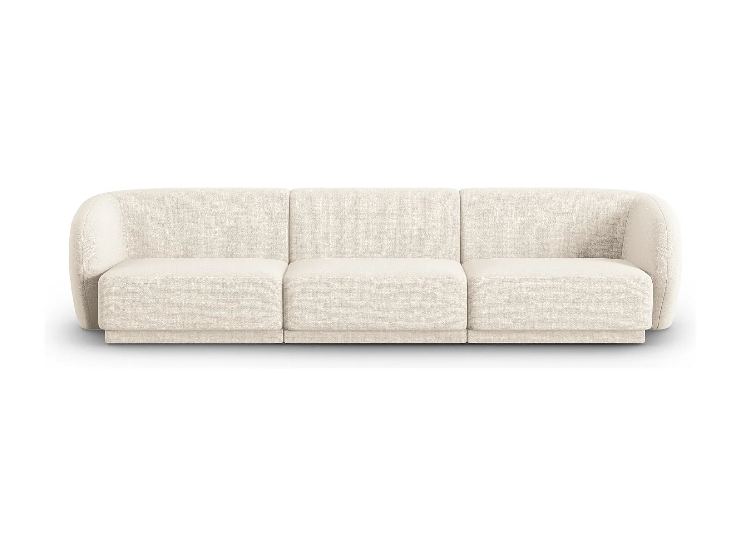 CXL by Christian Lacroix - Modulaire bank "Lionel" 3 zitplaatsen, Chenille, Lichtbeige gemêleerd - 266x93x74cm