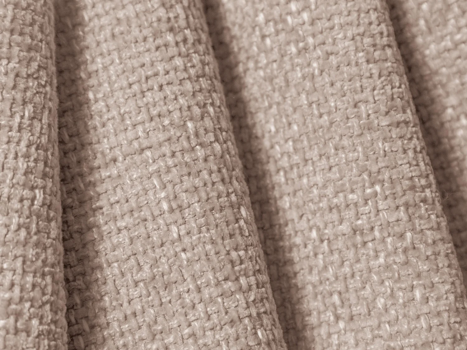 Cosmopolitan Design - Sofá de canto esquerdo "Tulum" 4 lugares em tecido chenille bege - 255x156x70cm