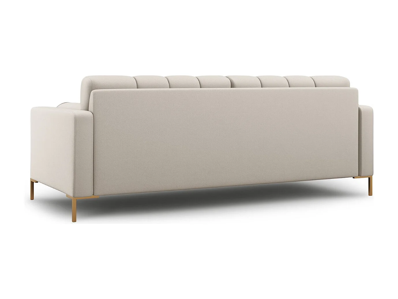 Cosmopolitan Design - 3-Sitzer Sofa "Bali" aus strukturiertem Stoff beige - 177x92x75cm