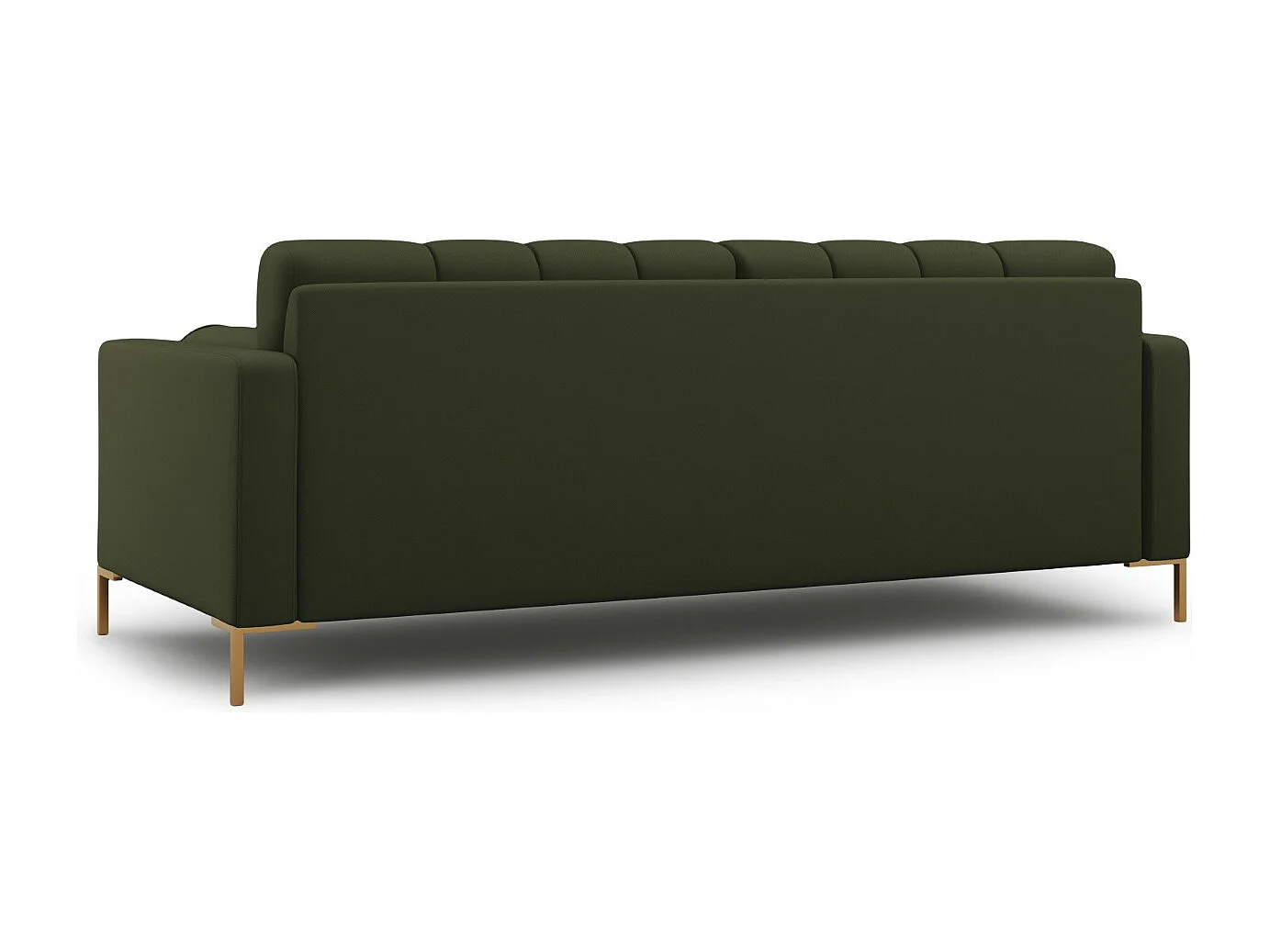 Cosmopolitan Design - Canapé "Bali" 3 places en tissu structurel vert - 177x92x75cm