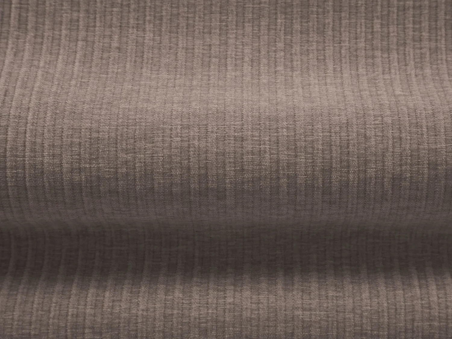 Cosmopolitan Design - Sofá de canto direito panorâmico "Arendal" 7 lugares em tecido chenille com efeito canelado bege escuro - 364x262x70cm