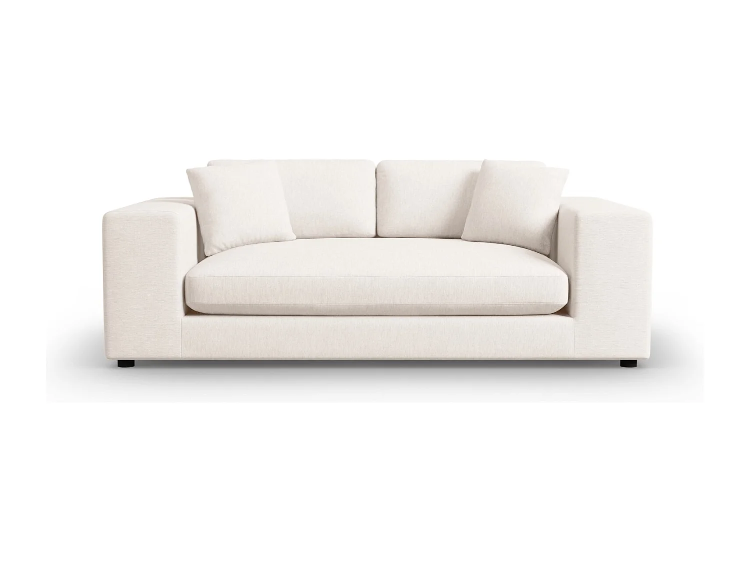 CXL by Christian Lacroix - Sofa, "Tendance" 3 miejsca tkanina strukturalna, biały - 220x122x72cm