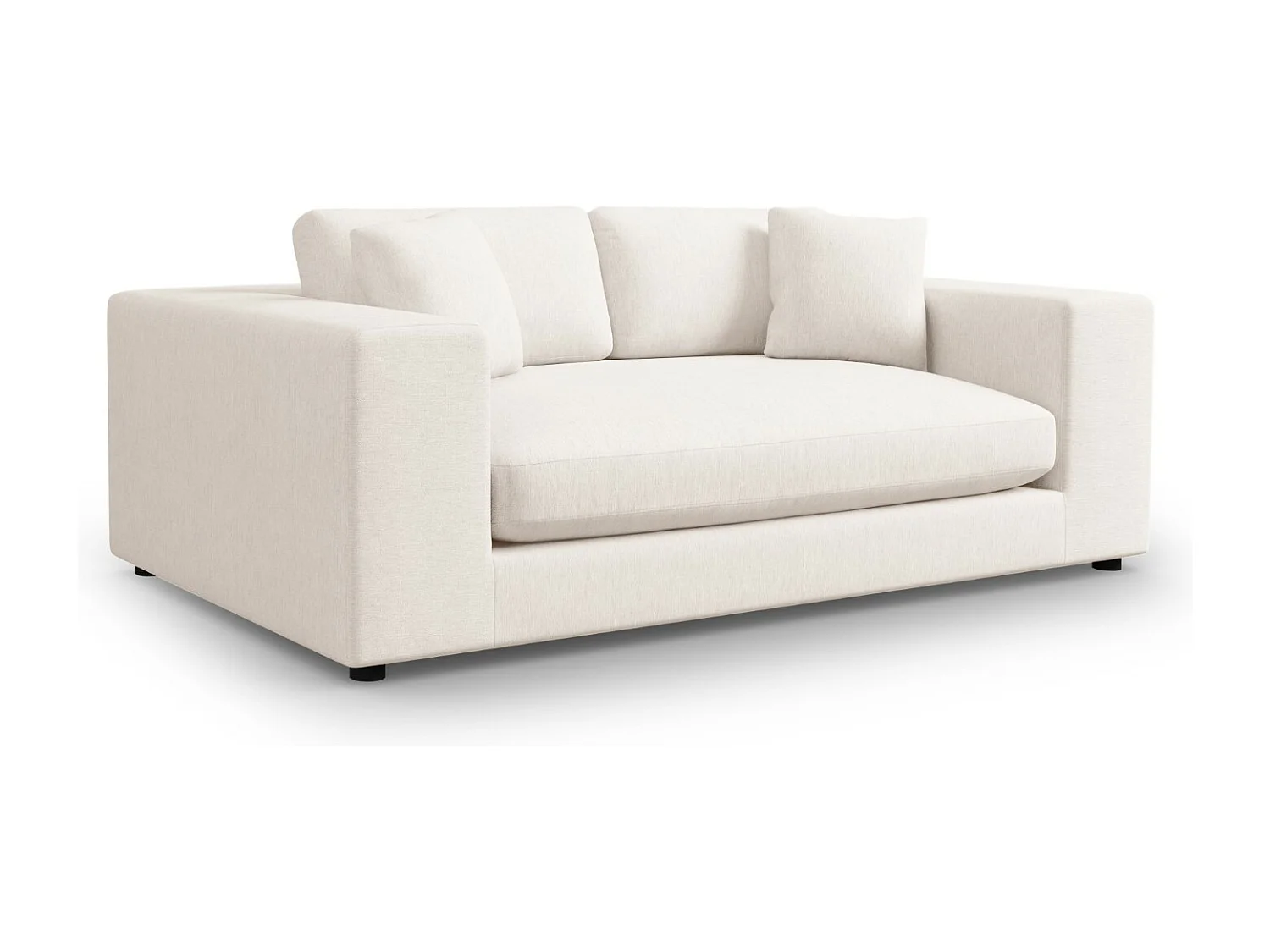 CXL by Christian Lacroix - Sofa, "Tendance" 3 miejsca tkanina strukturalna, biały - 220x122x72cm