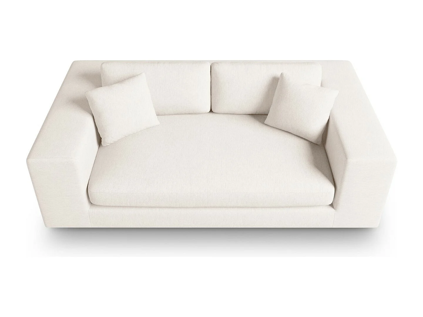 CXL by Christian Lacroix - Sofa, "Tendance" 3 miejsca tkanina strukturalna, biały - 220x122x72cm