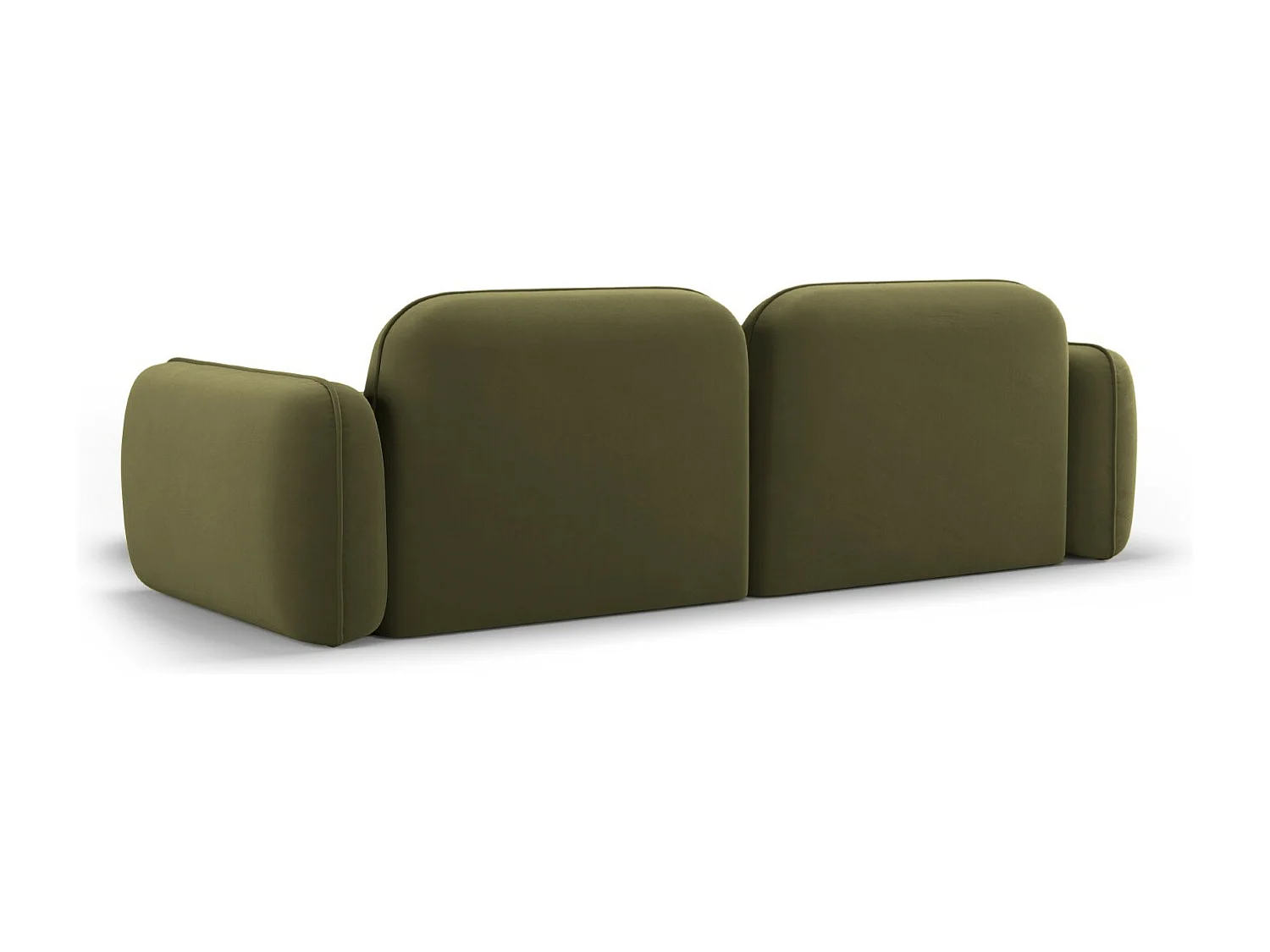 CXL by Christian Lacroix - Modulaire hoekbank rechts "Lucien" 3 zitplaatsen, Flueel, Lichtgroen - 230x165x70cm