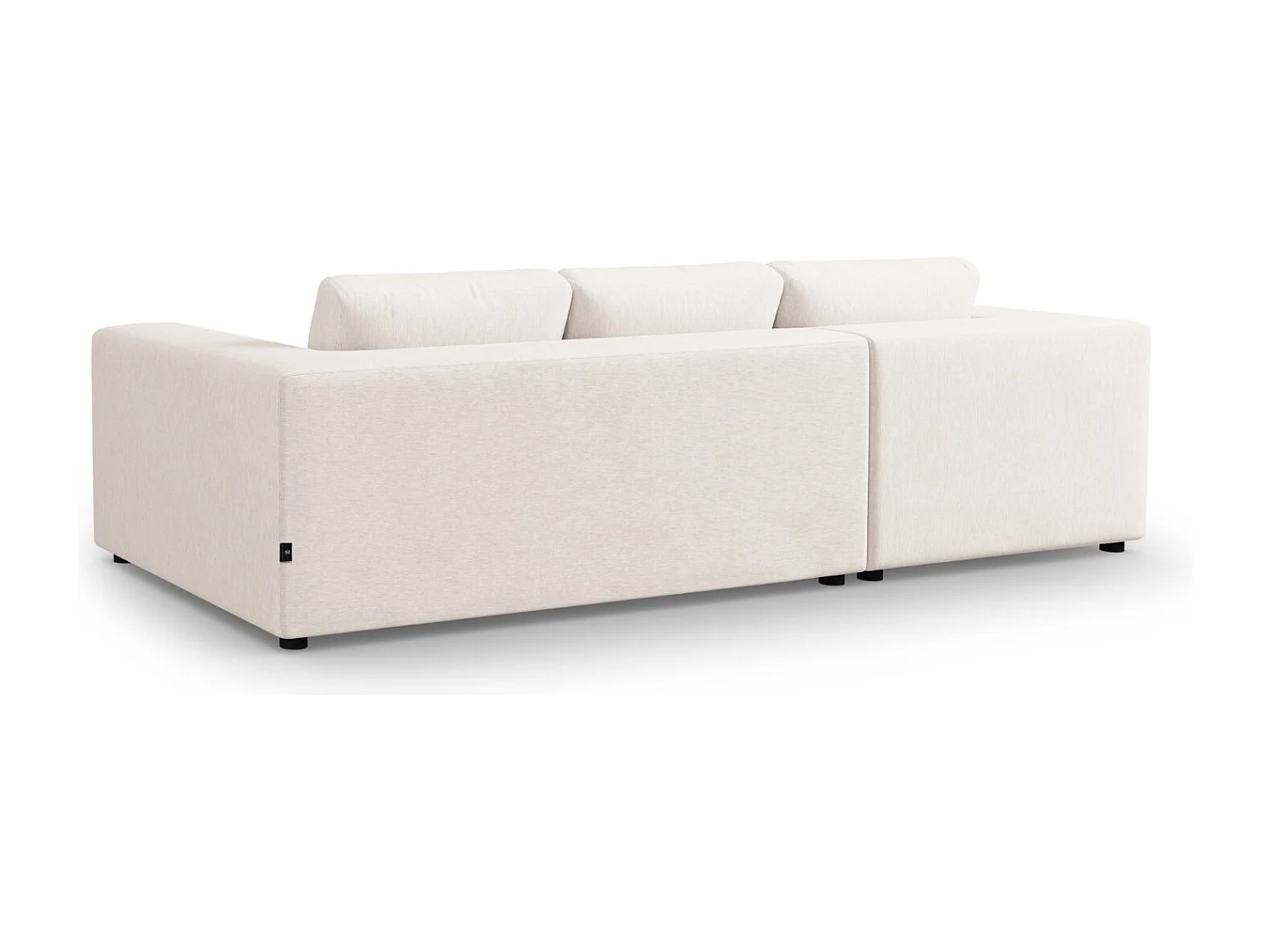 CXL by Christian Lacroix - 5-Sitzer Ecksofa links "Tendance" Sitzer aus strukturiertem Stoff weiß - 282x174x72cm
