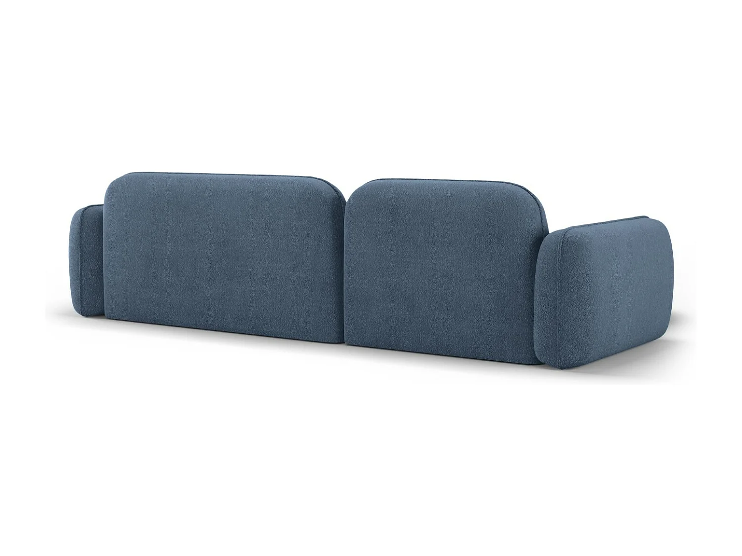 CXL by Christian Lacroix - 4-Sitzer modulares Ecksofa links "Lucien" Sitzer aus Samt blue jeans - 275x165x70cm