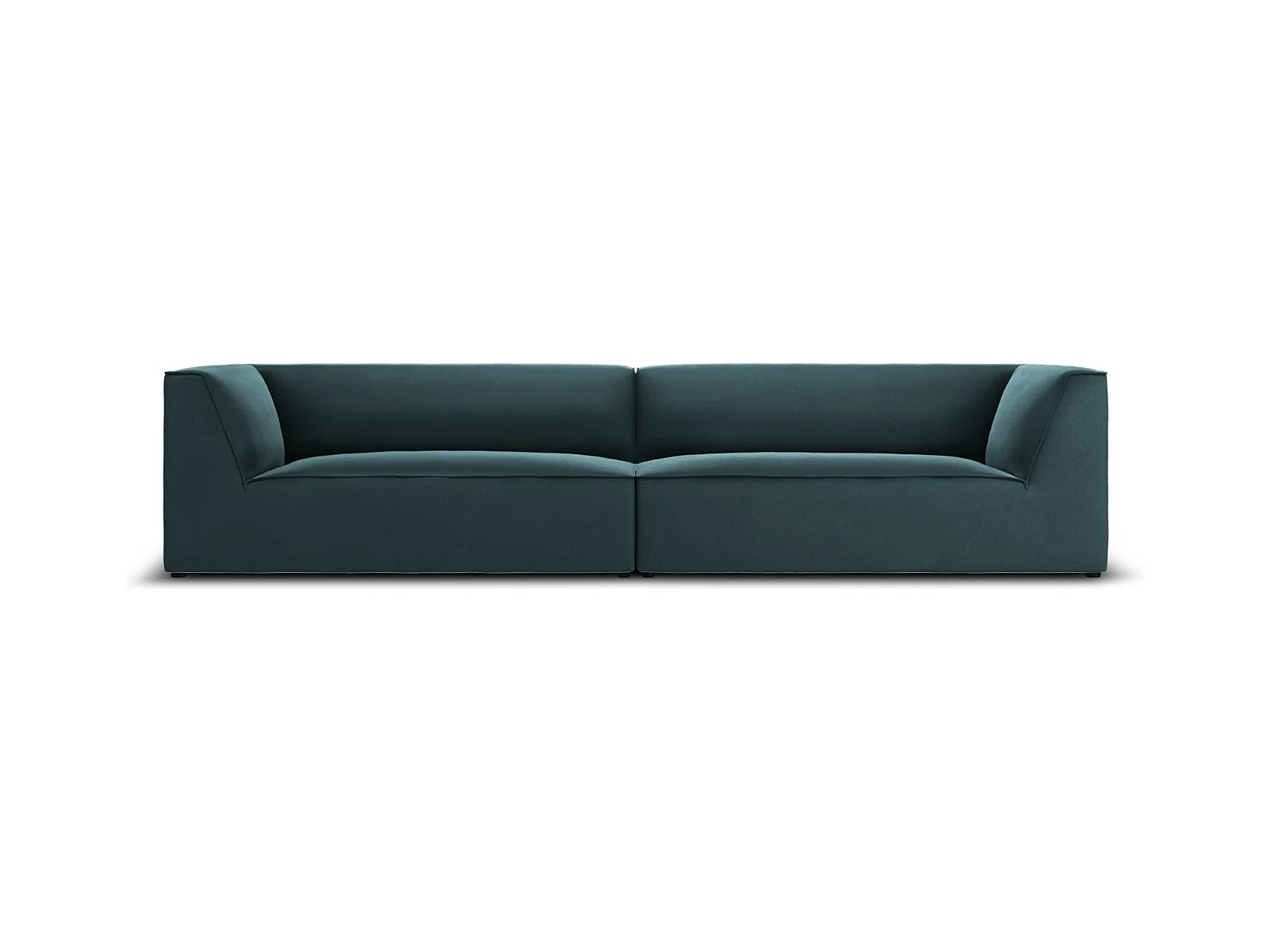 CXL by Christian Lacroix - Canapé "Charles" 4 places en velours bleu - 302x93x69cm