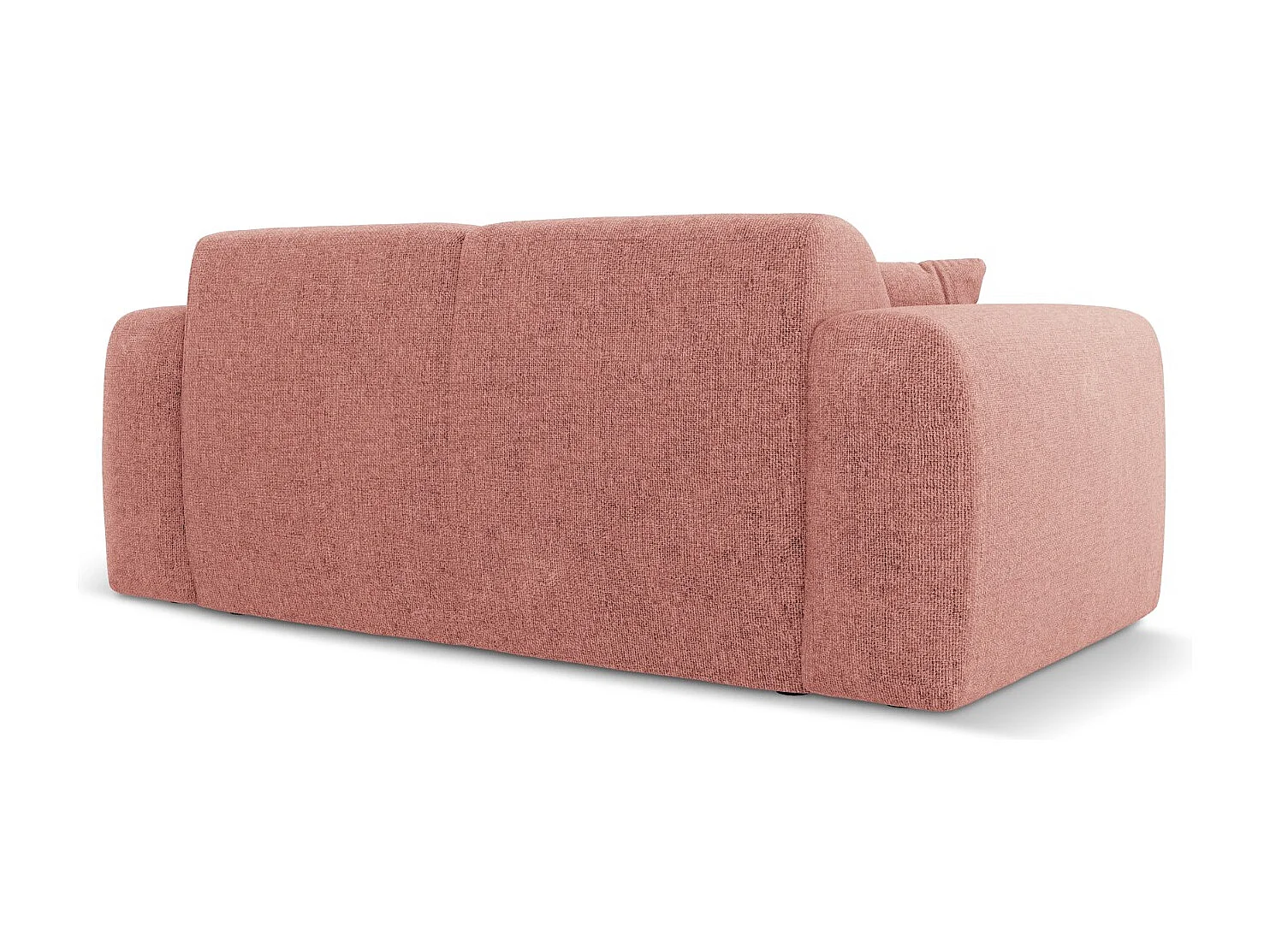 Cosmopolitan Design - 2-Sitzer Sofa "Nolio" aus Chenille-Stoff rosa - 170x95x72cm
