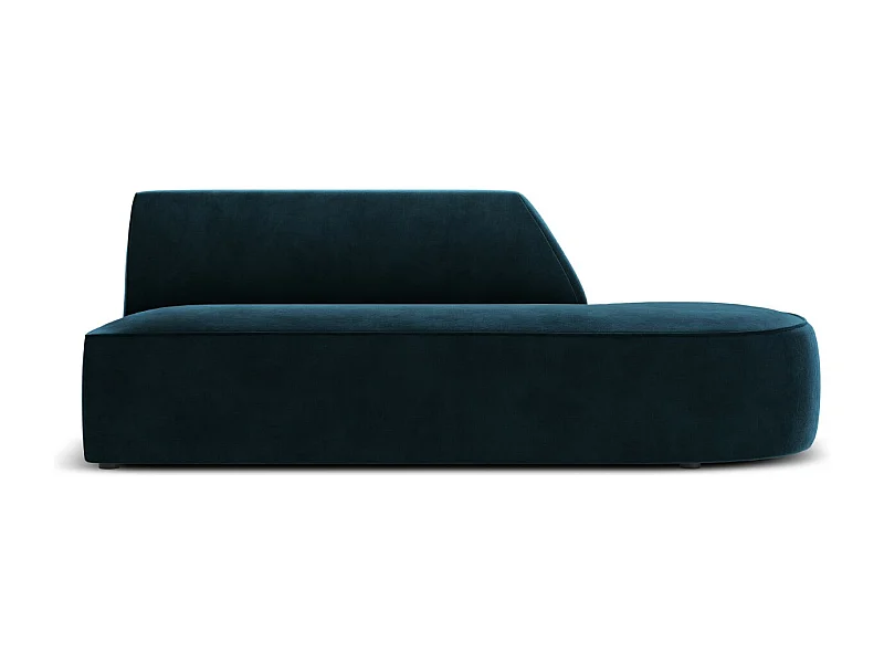 CXL by Christian Lacroix - Sofa modułowa bok prawy, "Charles" 2 miejsca welur, petrol ciemny - 181x93x69cm