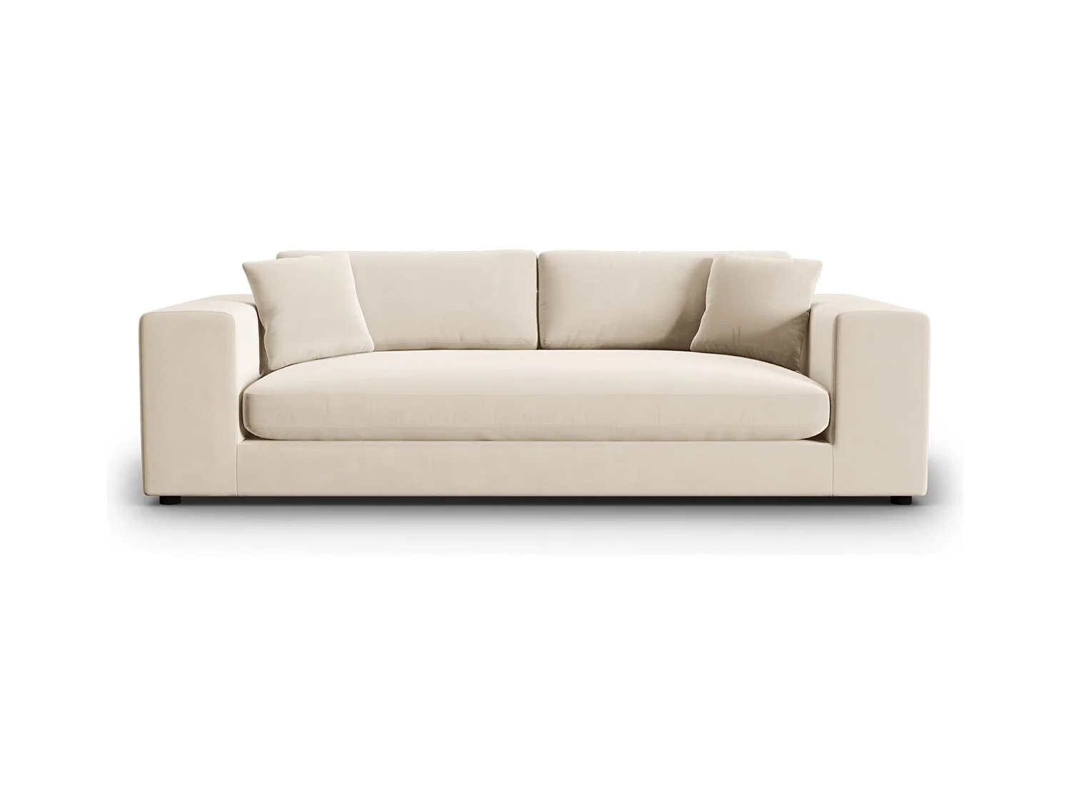 CXL by Christian Lacroix - Bank "Tendance" 4 zitplaatsen, Flueel, Beige - 262x122x72cm