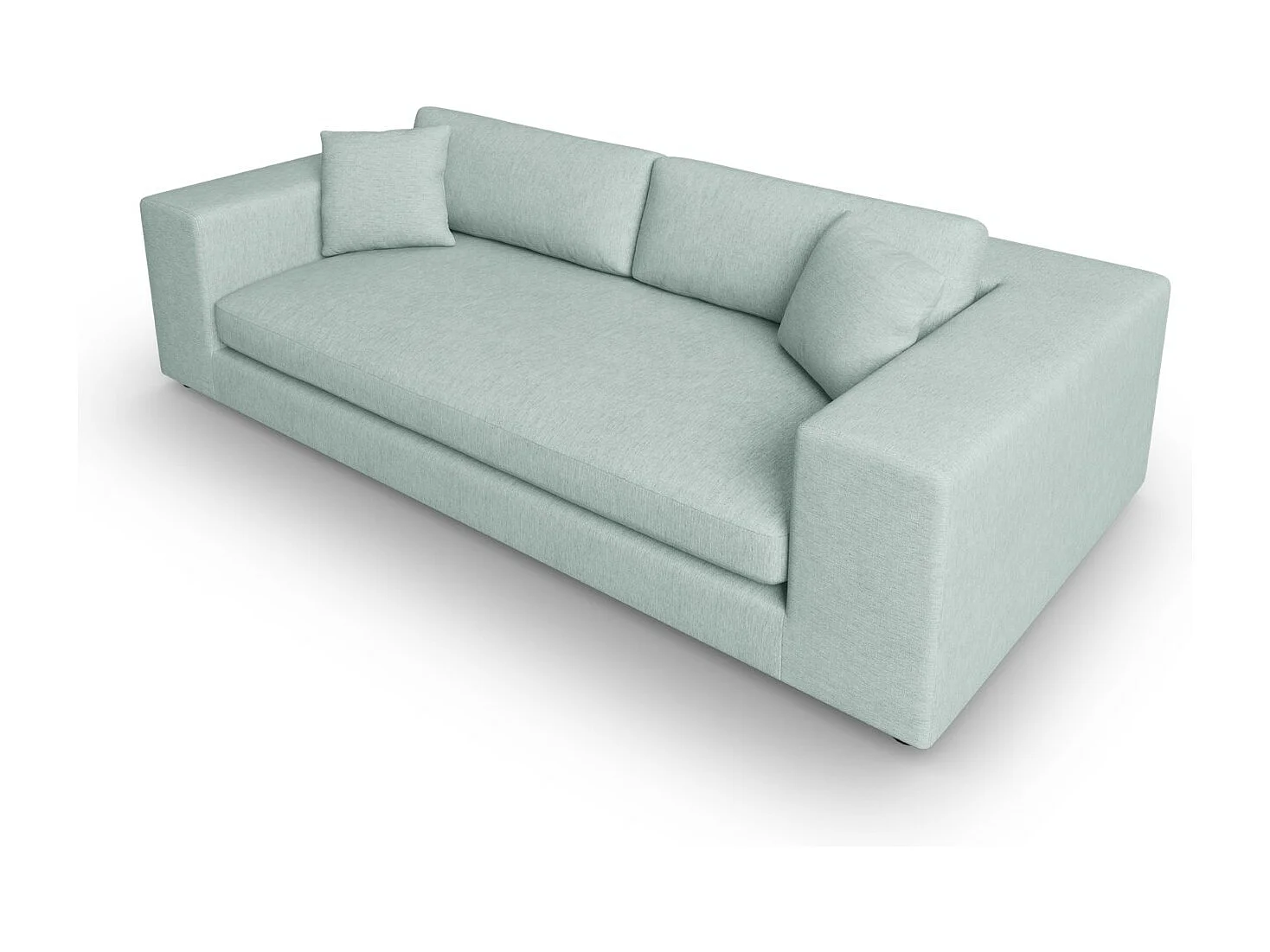 CXL by Christian Lacroix - Divano "Tendance" 4 posti in tessuto strutturato menta - 262x122x72cm