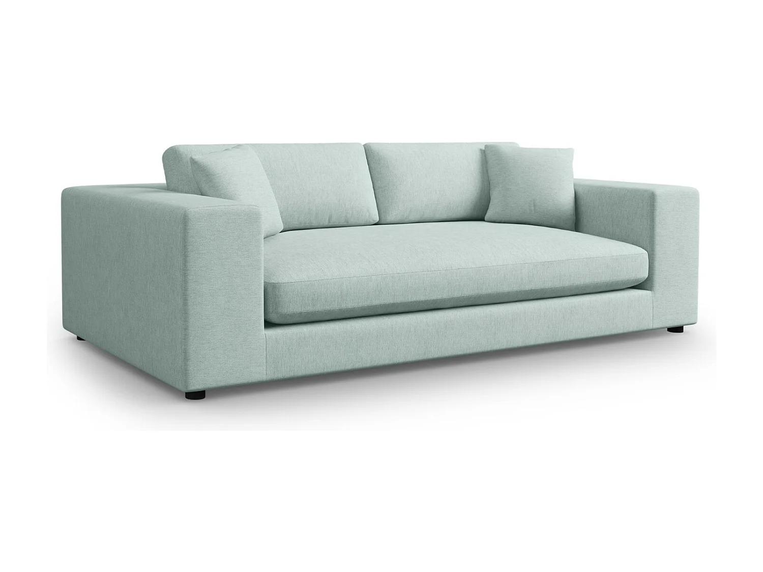 CXL by Christian Lacroix - Sofá "Tendance" 4 lugares em tecido estrutural hortelã - 262x122x72cm