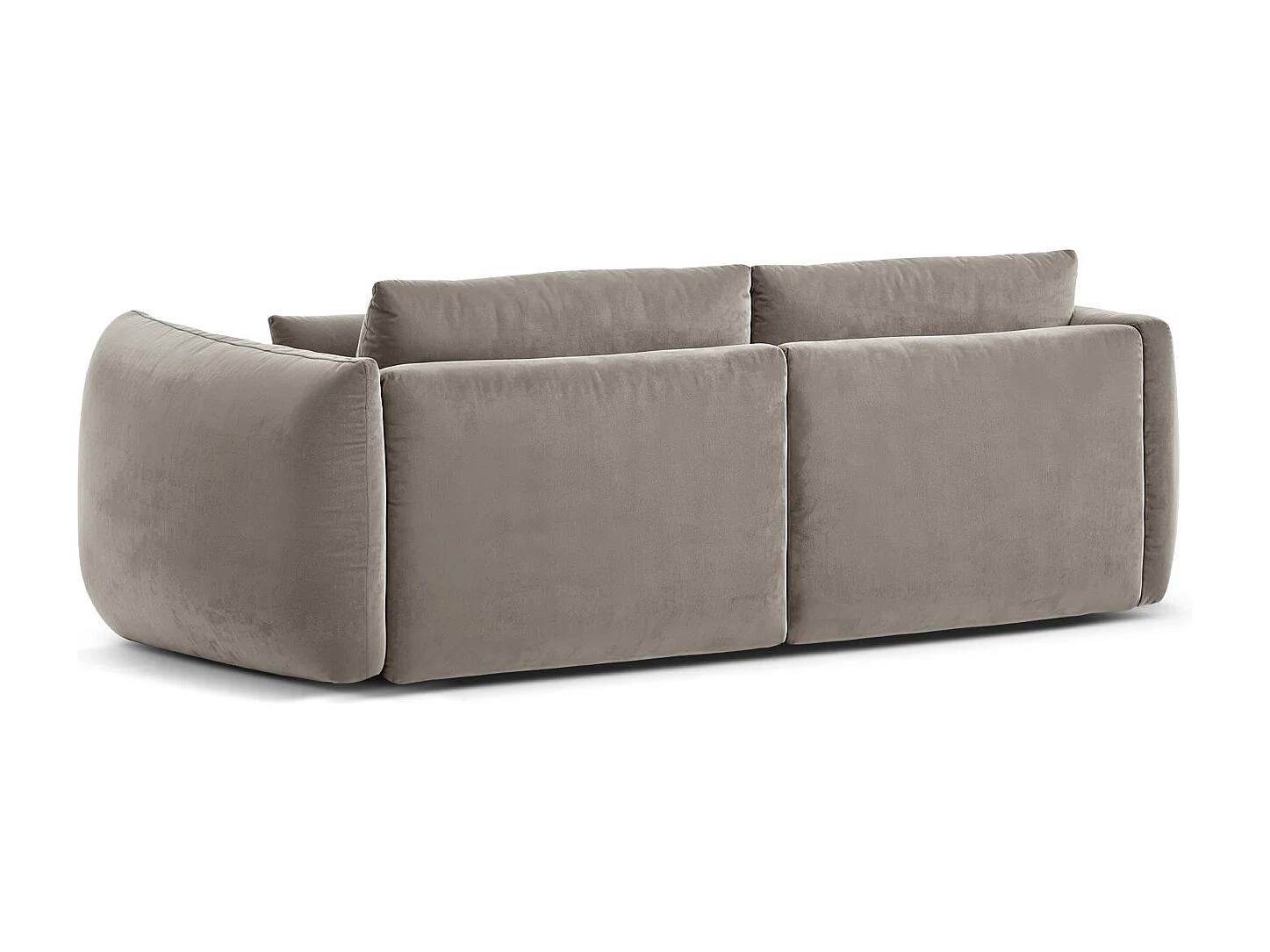 CXL by Christian Lacroix - Sofa modułowa, "Maurie" 3 miejsca welur, beton - 224x107x90cm