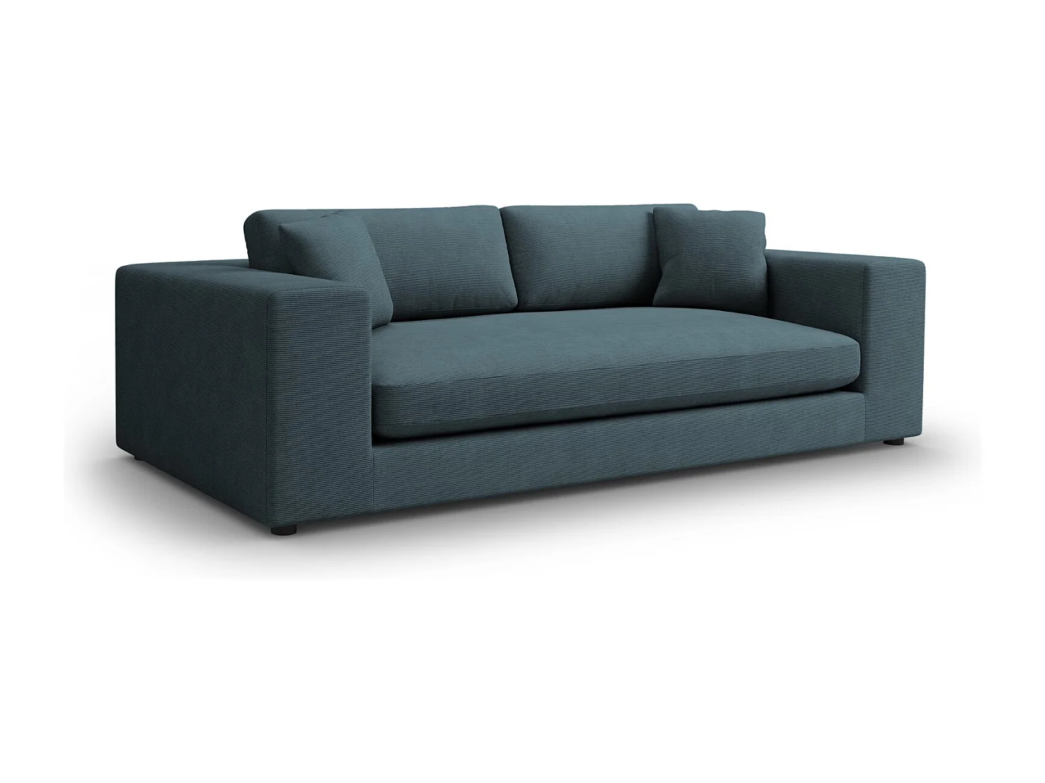 CXL by Christian Lacroix - 4-Sitzer Sofa "Tendance" Sitzer aus Cord blau - 262x122x72cm