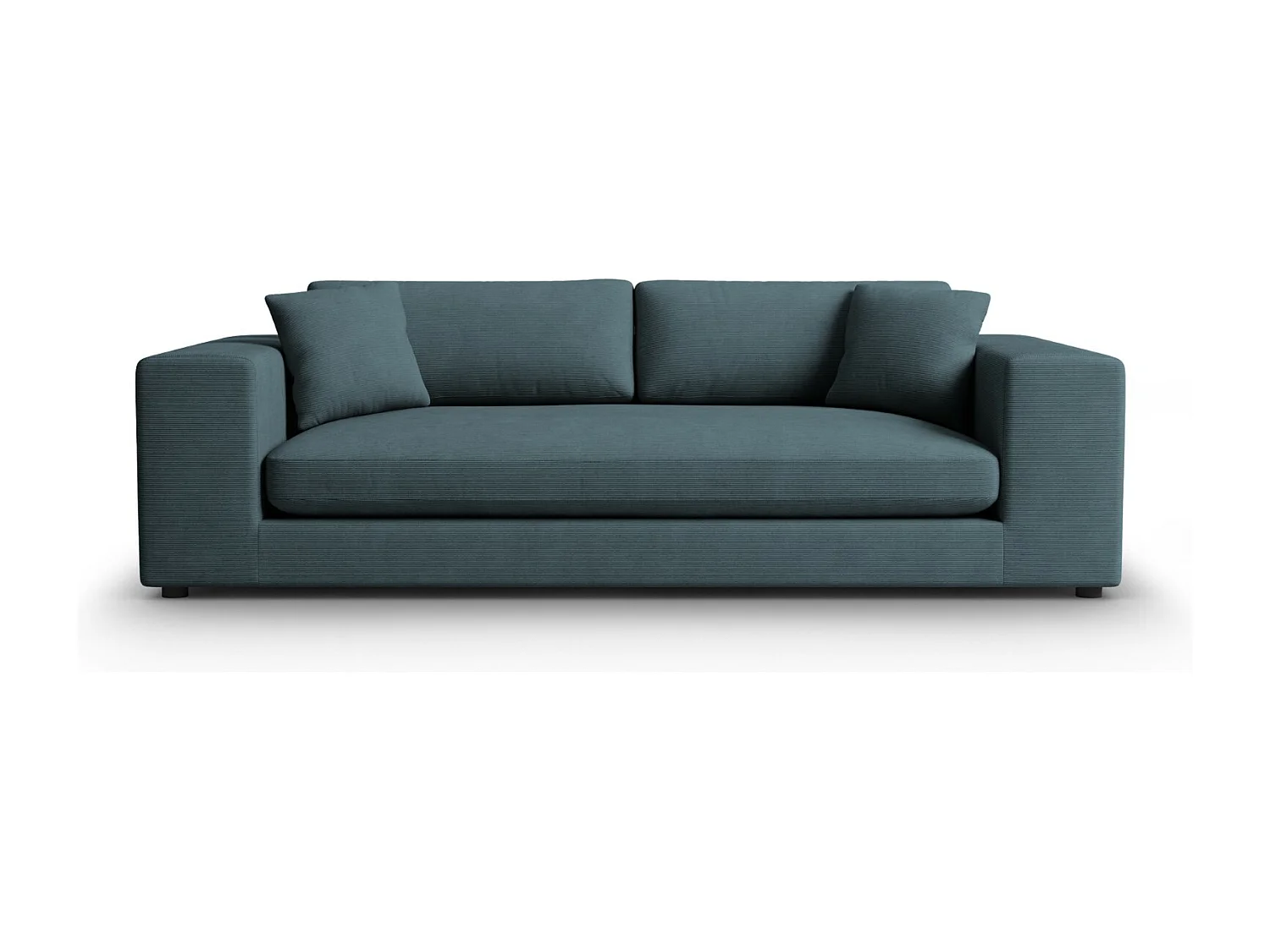 CXL by Christian Lacroix - 4-Sitzer Sofa "Tendance" Sitzer aus Cord blau - 262x122x72cm