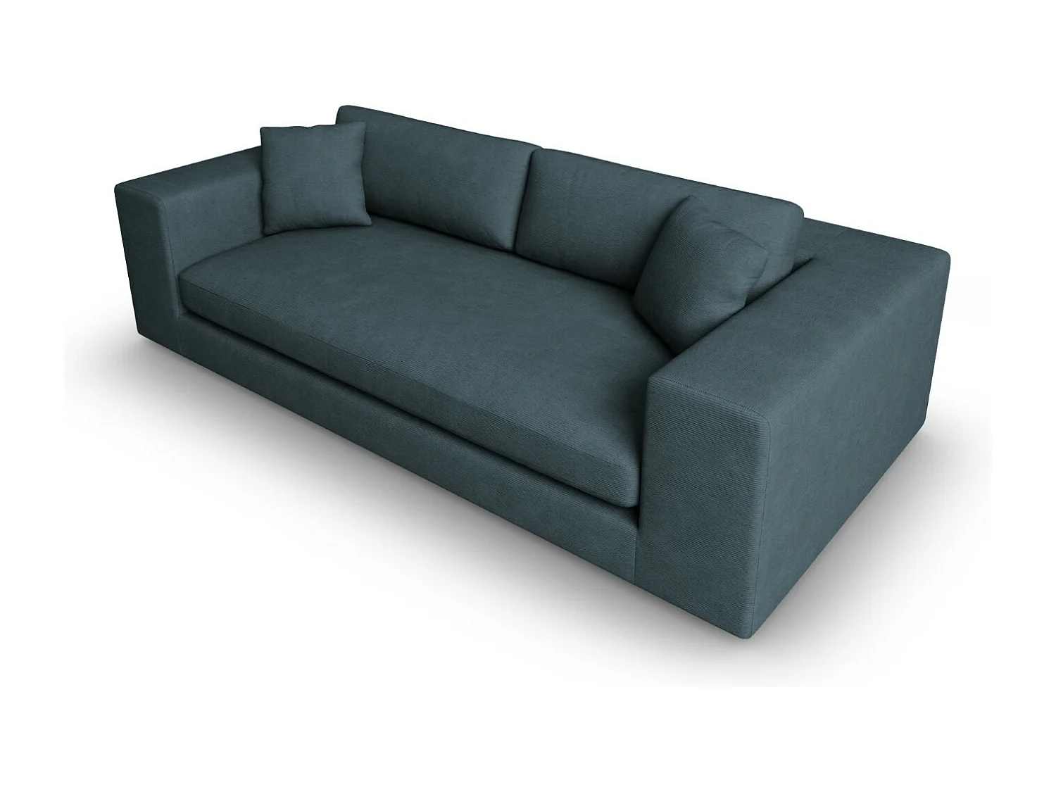CXL by Christian Lacroix - 4-Sitzer Sofa "Tendance" Sitzer aus Cord blau - 262x122x72cm