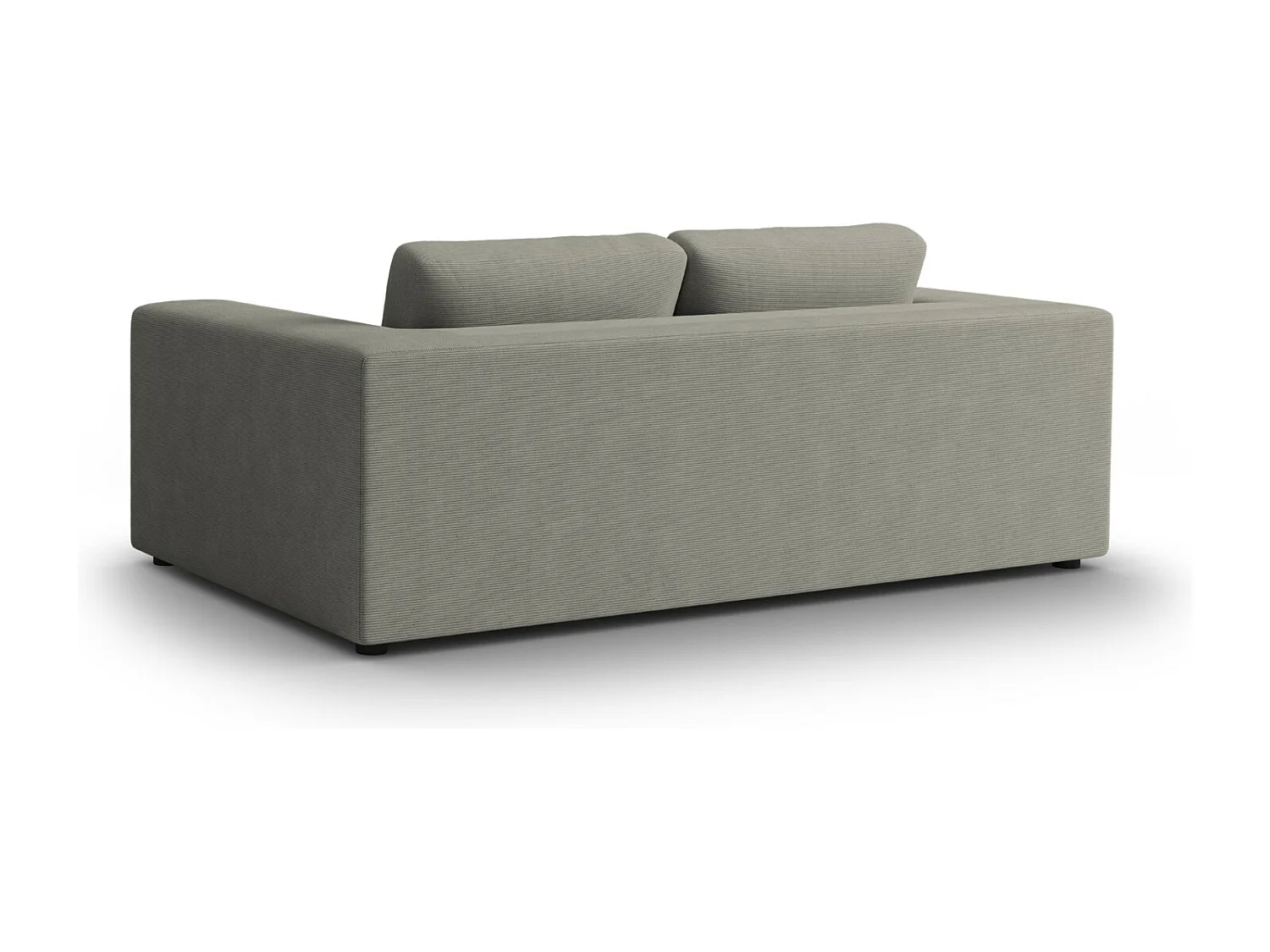 CXL by Christian Lacroix - Bank "Tendance" 3 zitplaatsen, Ribfluwelen, Lichtgrijs - 220x122x72cm