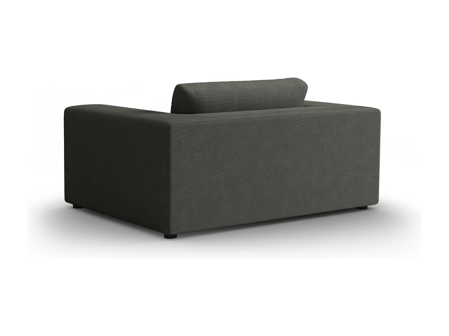 CXL by Christian Lacroix - Sofa, "Tendance" 1,5 miejsca sztruks, szary ciemny - 156x122x72cm