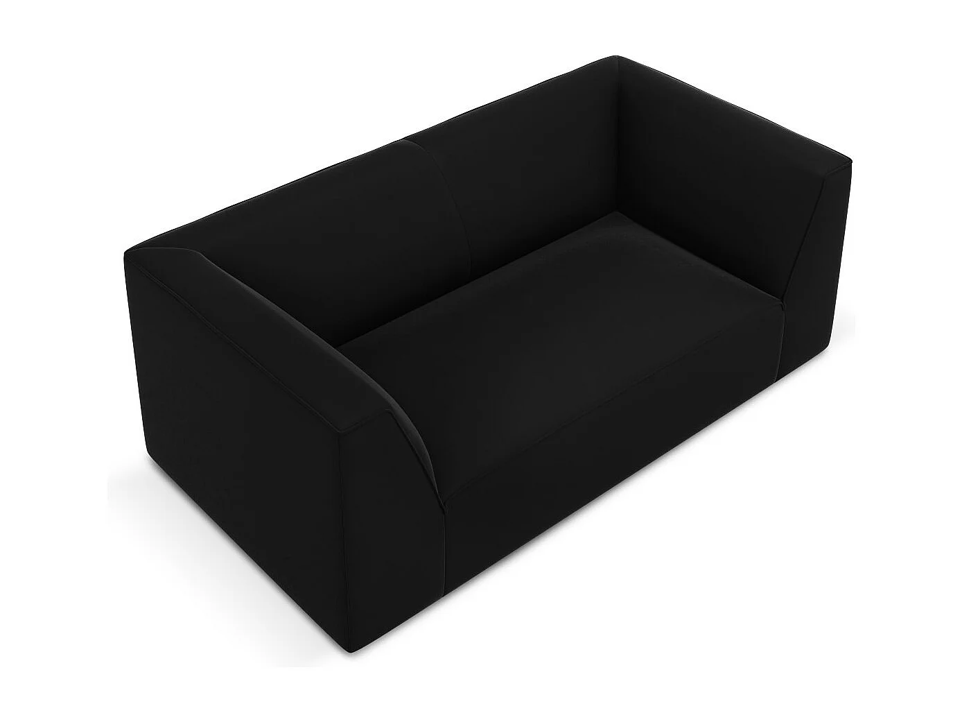 CXL by Christian Lacroix - 2-Sitzer Sofa "Charles" Sitzer aus Samt schwarz - 174x92x69cm