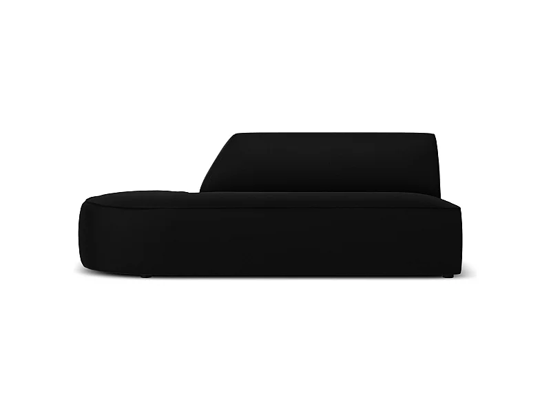 CXL by Christian Lacroix - 2-Sitzer modulares Sofa links "Charles" Sitzer aus Samt schwarz - 181x93x69cm