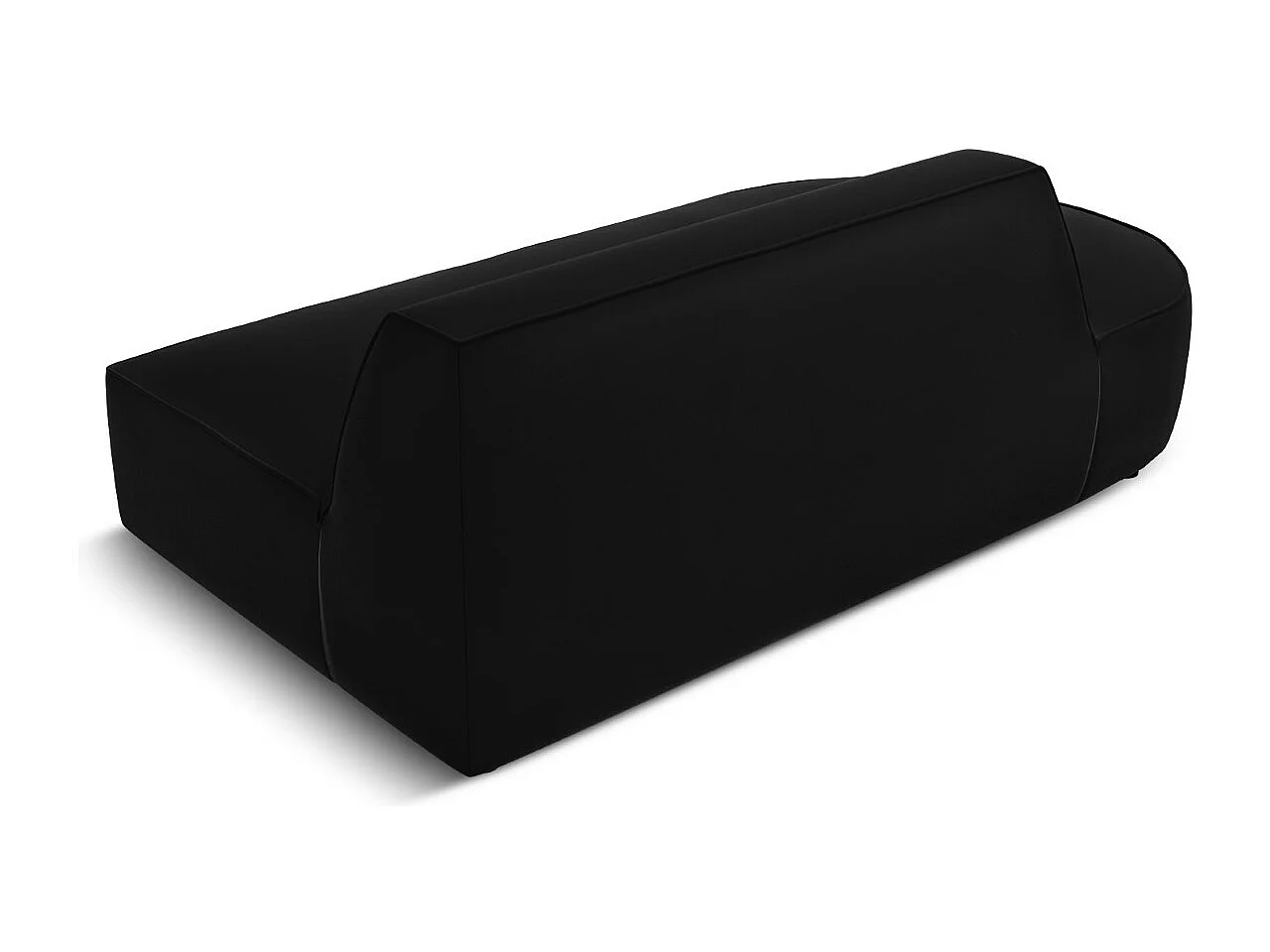 CXL by Christian Lacroix - 2-Sitzer modulares Sofa links "Charles" Sitzer aus Samt schwarz - 181x93x69cm