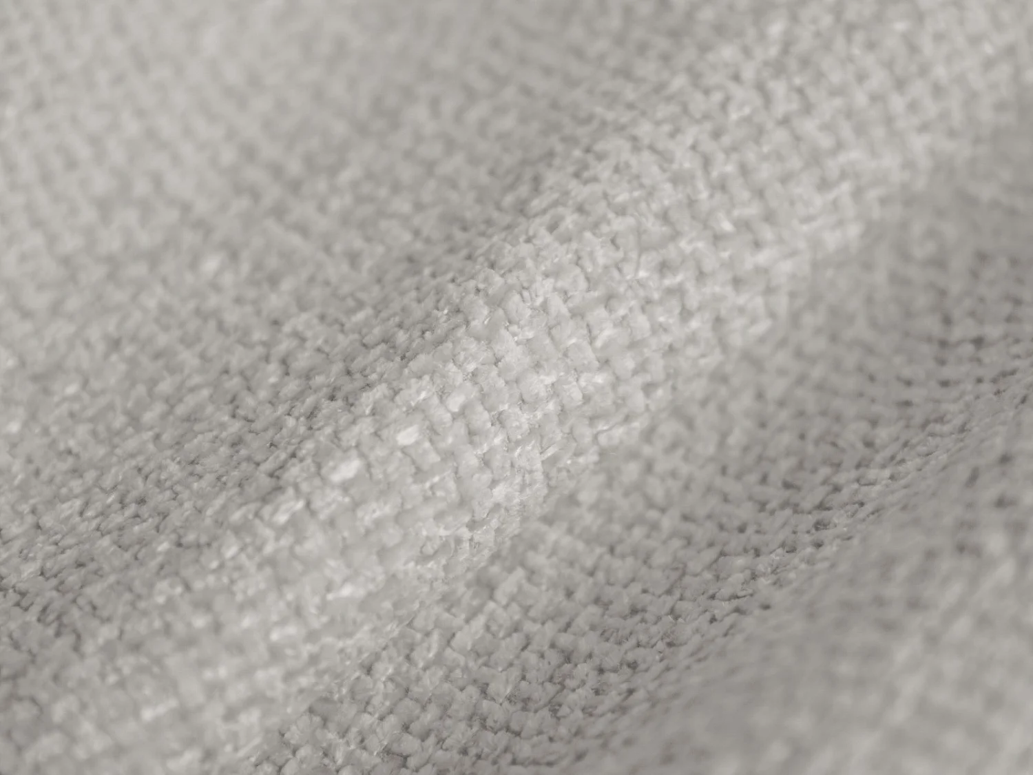 CXL by Christian Lacroix - Modulaire panoramische hoekbank links "Lionel" 8 zitplaatsen, Chenille, Gevlekt zilver - 342x323x74cm