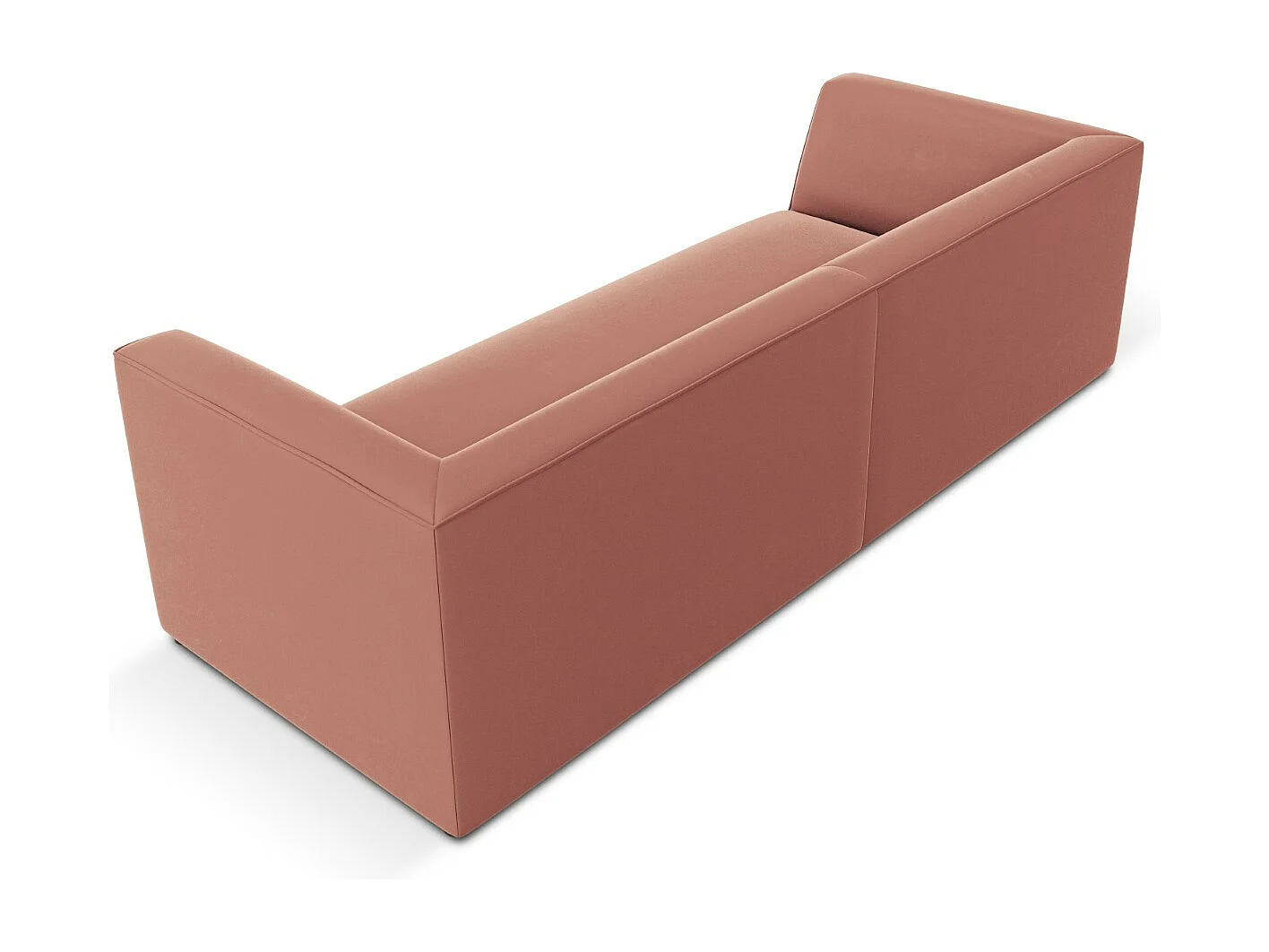 CXL by Christian Lacroix - Divano "Charles" 3 posti in velluto rosa - 232x92x69cm