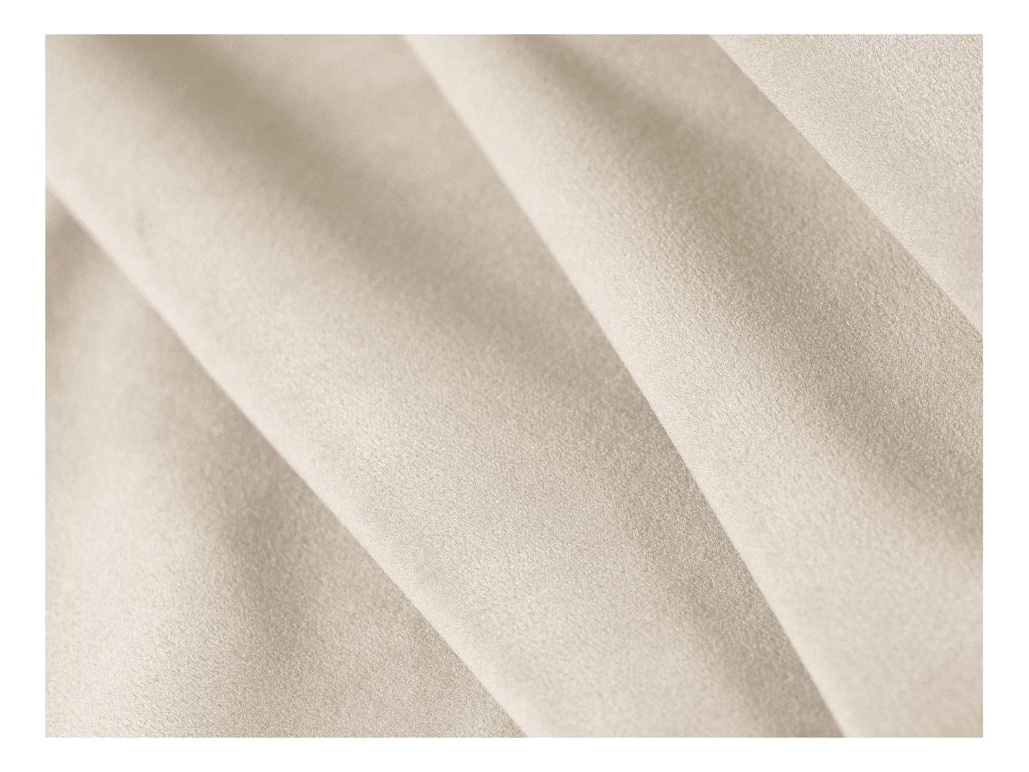 Cosmopolitan Design - 4-Sitzer Ecksofa links "Tulum" aus Samt leichtes beige - 255x156x70cm