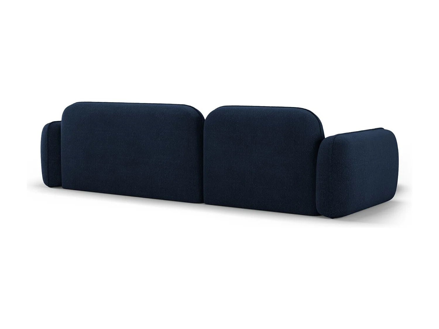 CXL by Christian Lacroix - Sofá modular de canto esquerdo "Lucien" 4 lugares em veludo azul escuro - 275x165x70cm