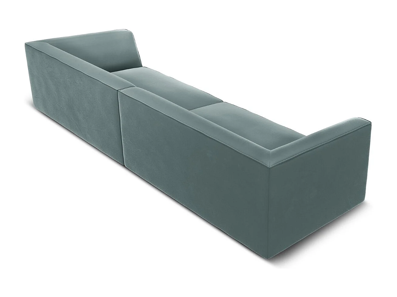 CXL by Christian Lacroix - Bank "Charles" 4 zitplaatsen, Flueel, Munt - 302x93x69cm