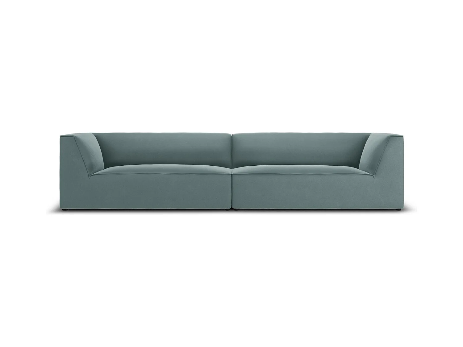 CXL by Christian Lacroix - Bank "Charles" 4 zitplaatsen, Flueel, Munt - 302x93x69cm