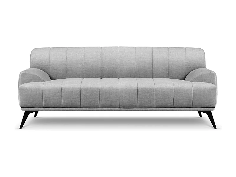 CXL by Christian Lacroix - Bank "Rita" 3 zitplaatsen, Flueel, Lichtgrijs - 189x94x77cm