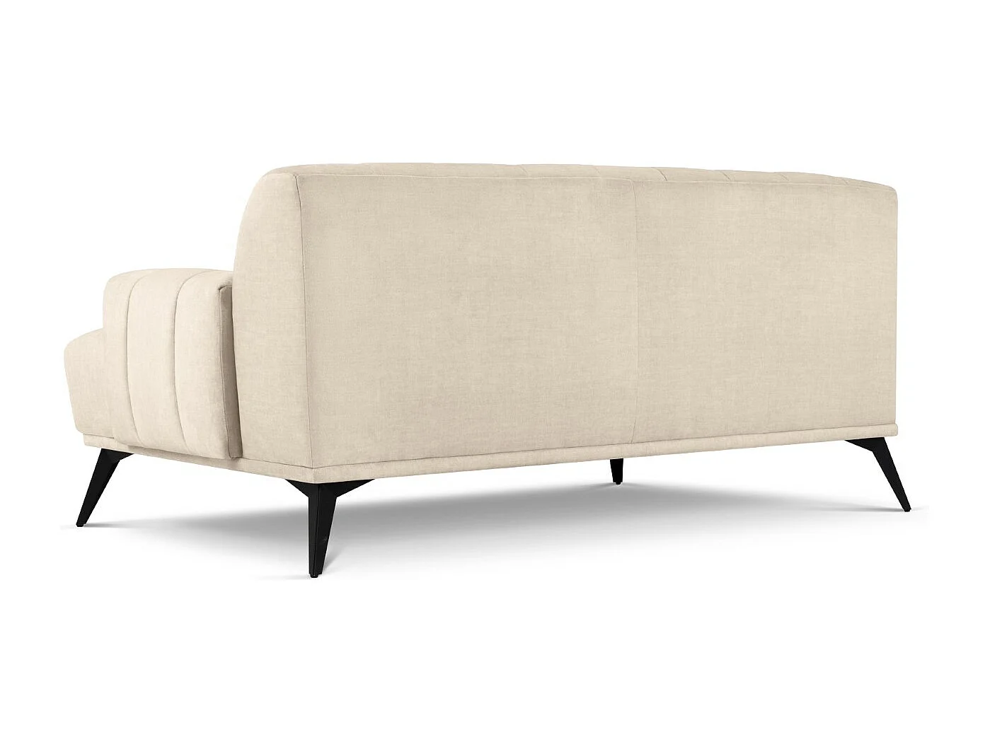 CXL by Christian Lacroix - 2-Sitzer Sofa "Rita" Sitzer aus Samt leichtes beige - 166x94x77cm