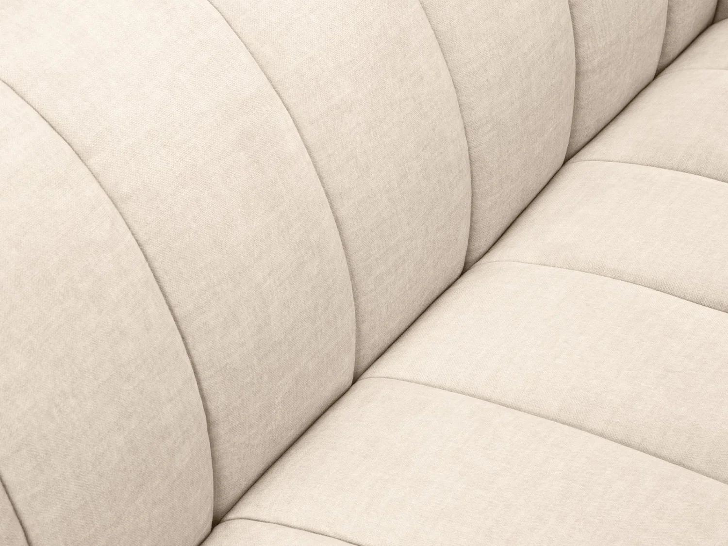 CXL by Christian Lacroix - 2-Sitzer Sofa "Rita" Sitzer aus Samt leichtes beige - 166x94x77cm