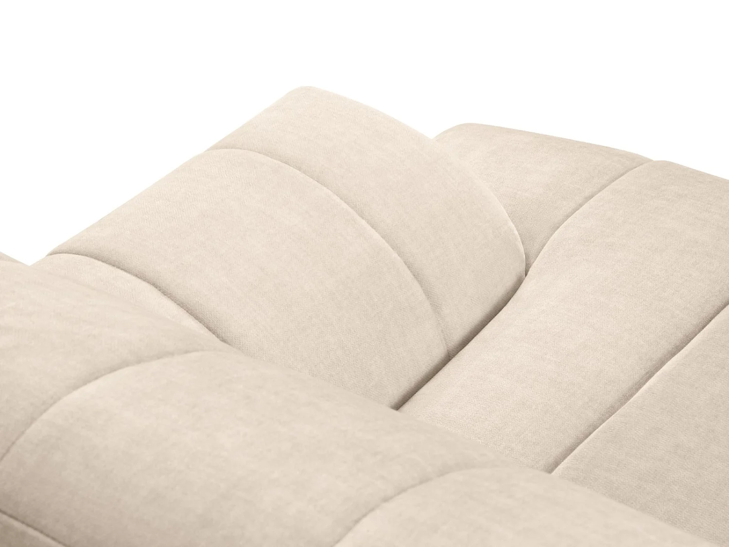 CXL by Christian Lacroix - 2-Sitzer Sofa "Rita" Sitzer aus Samt leichtes beige - 166x94x77cm