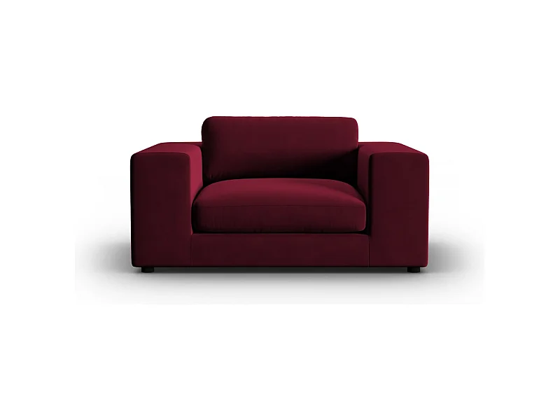 CXL by Christian Lacroix - Sofa, "Tendance" 1,5 miejsca welur, czerwony - 156x122x72cm