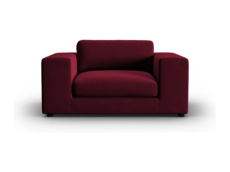 CXL by Christian Lacroix - Sofa, "Tendance" 1,5 miejsca welur, czerwony - 156x122x72cm