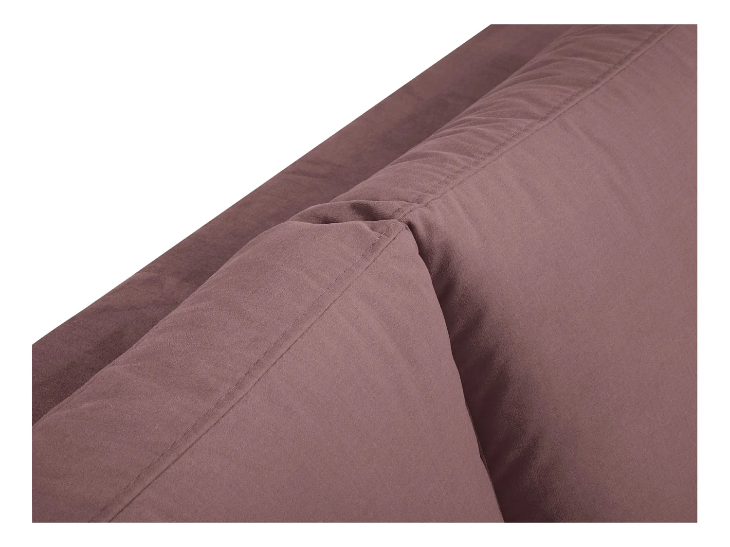Cosmopolitan Design - 5-Sitzer Ecksofa links "Hastings" aus Samt rosa - 301x216x75cm