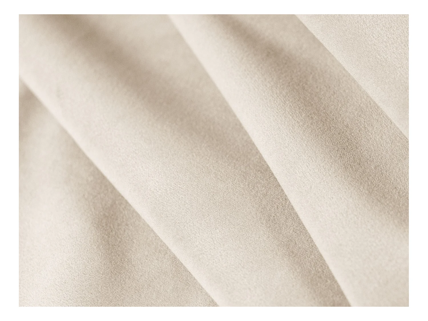 CXL by Christian Lacroix - Canapé d'angle gauche "Charles" 3 places en velours beige - 186x180x69cm