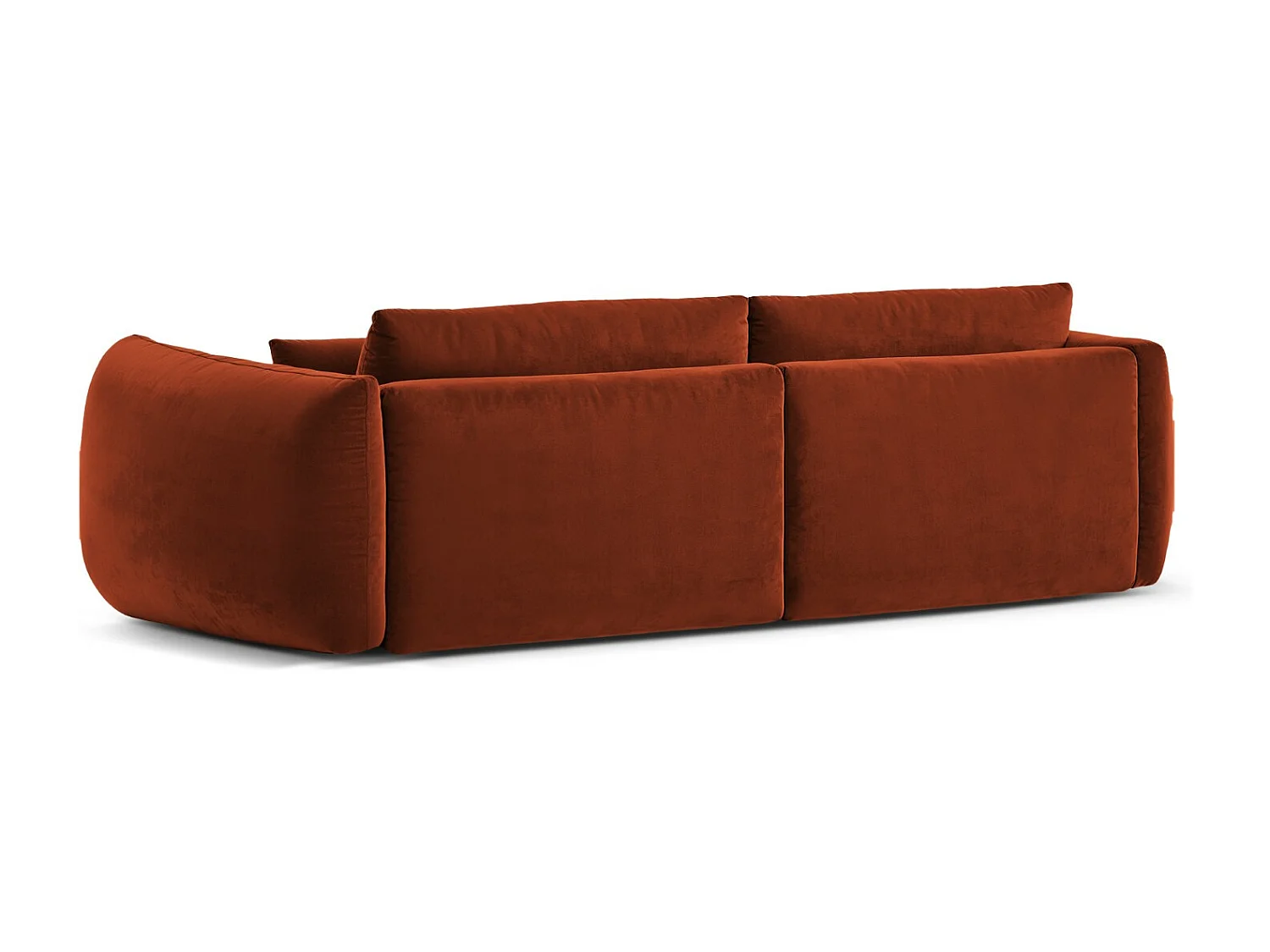 CXL by Christian Lacroix - Divano modulare "Maurie" 4 posti in velluto arancione - 264x107x90cm