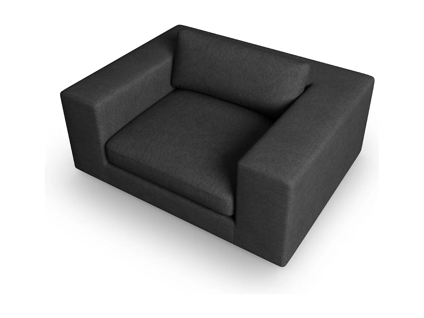 CXL by Christian Lacroix - Sofa, "Tendance" 1,5 miejsca tkanina strukturalna, czarny - 156x122x72cm